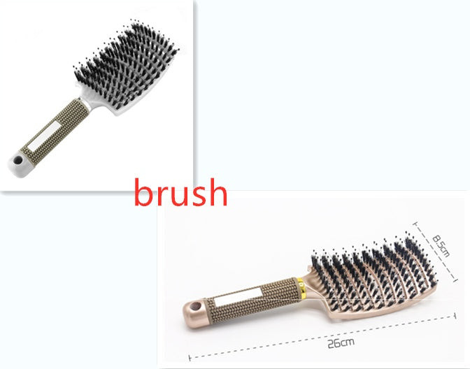 Hairbrush Anti Kit Brushy Women Detangler Hair Brush Bristle Nylon Scalp Massage Teaser Hair Brush Comb Hairbrush Anti Kit Brushy Women Detangler Hair Brush Bristle Nylon Scalp Massage Teaser Hair Brush Comb